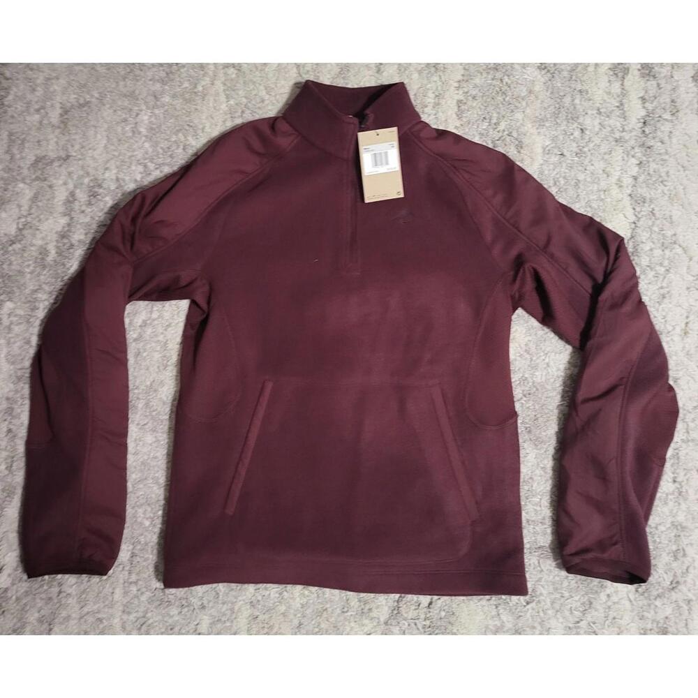 Nike Trail Polartec 1/4 Zip Fleece Running Top Burgundy FV9962-652 Mens Size XS